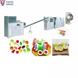 Ball shape and square shape bubble gum making machine