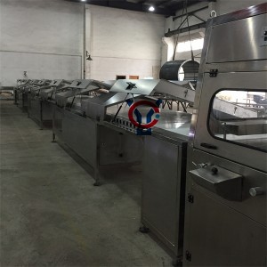 Commercial and industrial type chocolate enrobing coating machine