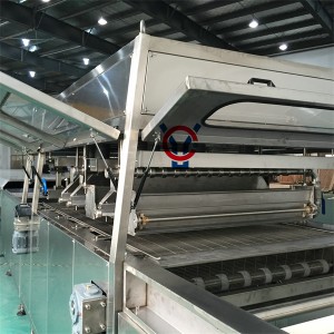 Commercial and industrial type chocolate enrobing coating machine